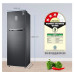 Refrigerator: Samsung 256 L, 3 Star, Convertible, Digital Inverter, with Display Frost Free Double Door Refrigerator (RT30C3733BX/HL, Luxe Black, 2023 Model)